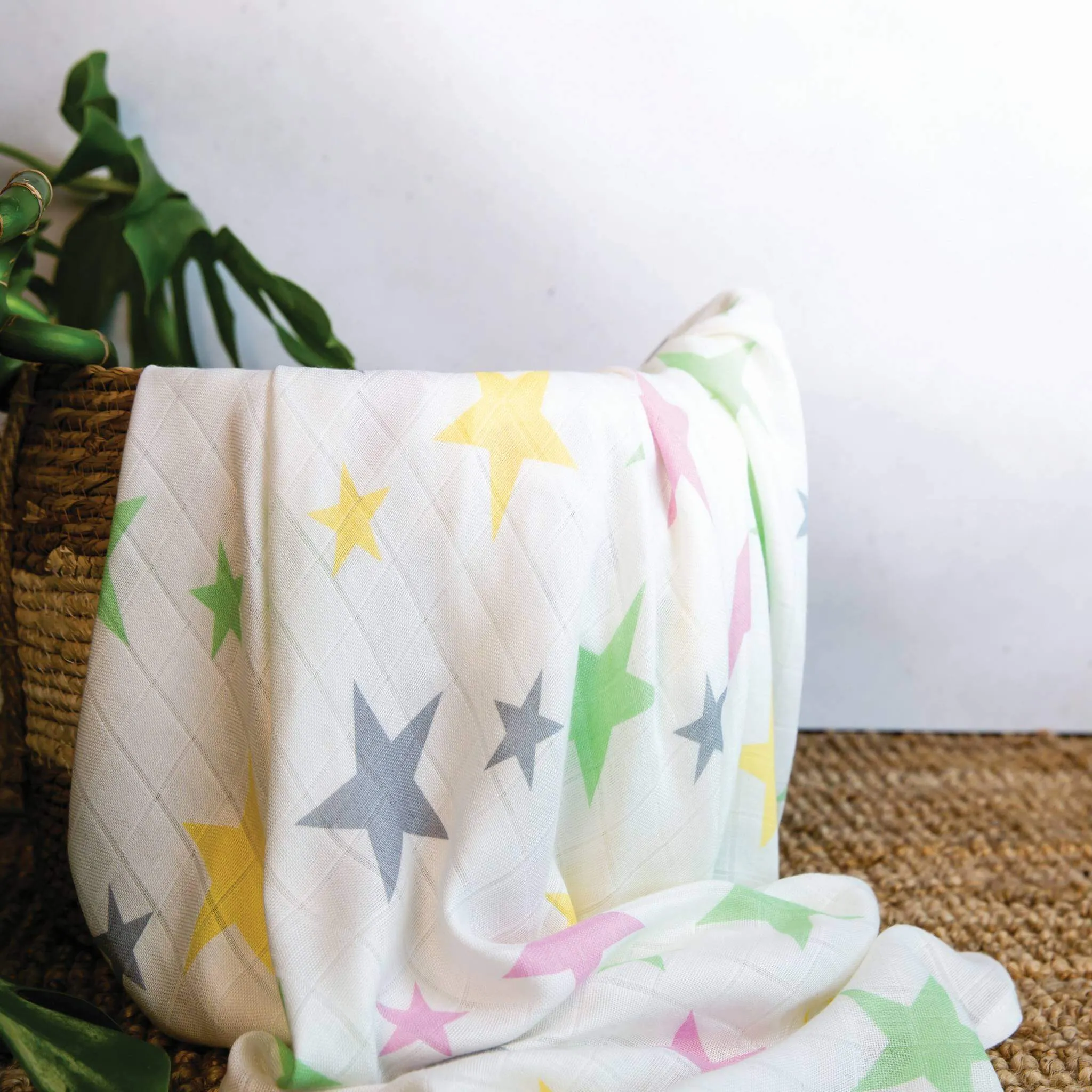 Cool Star Bamboo Large Muslin Swaddle & Blanket