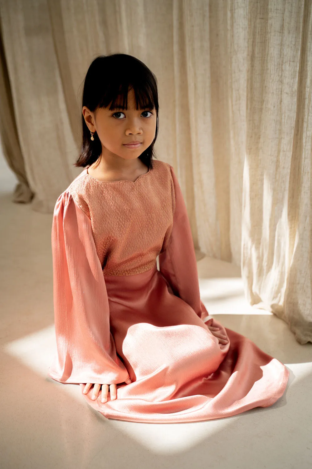 Coral Princess Kids Abaya