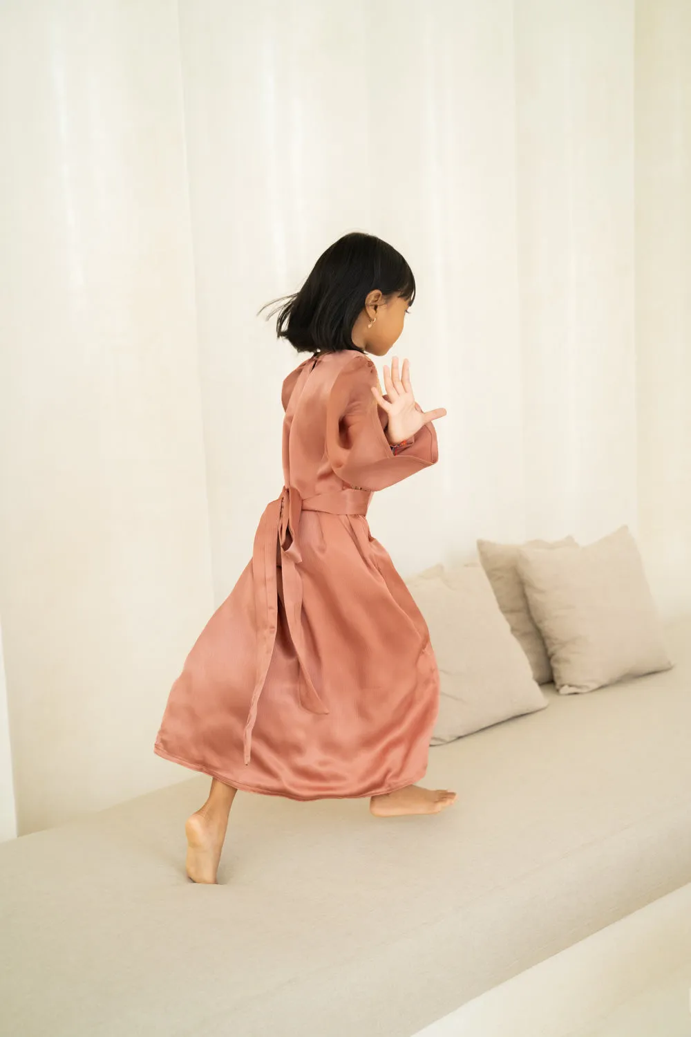 Coral Princess Kids Abaya