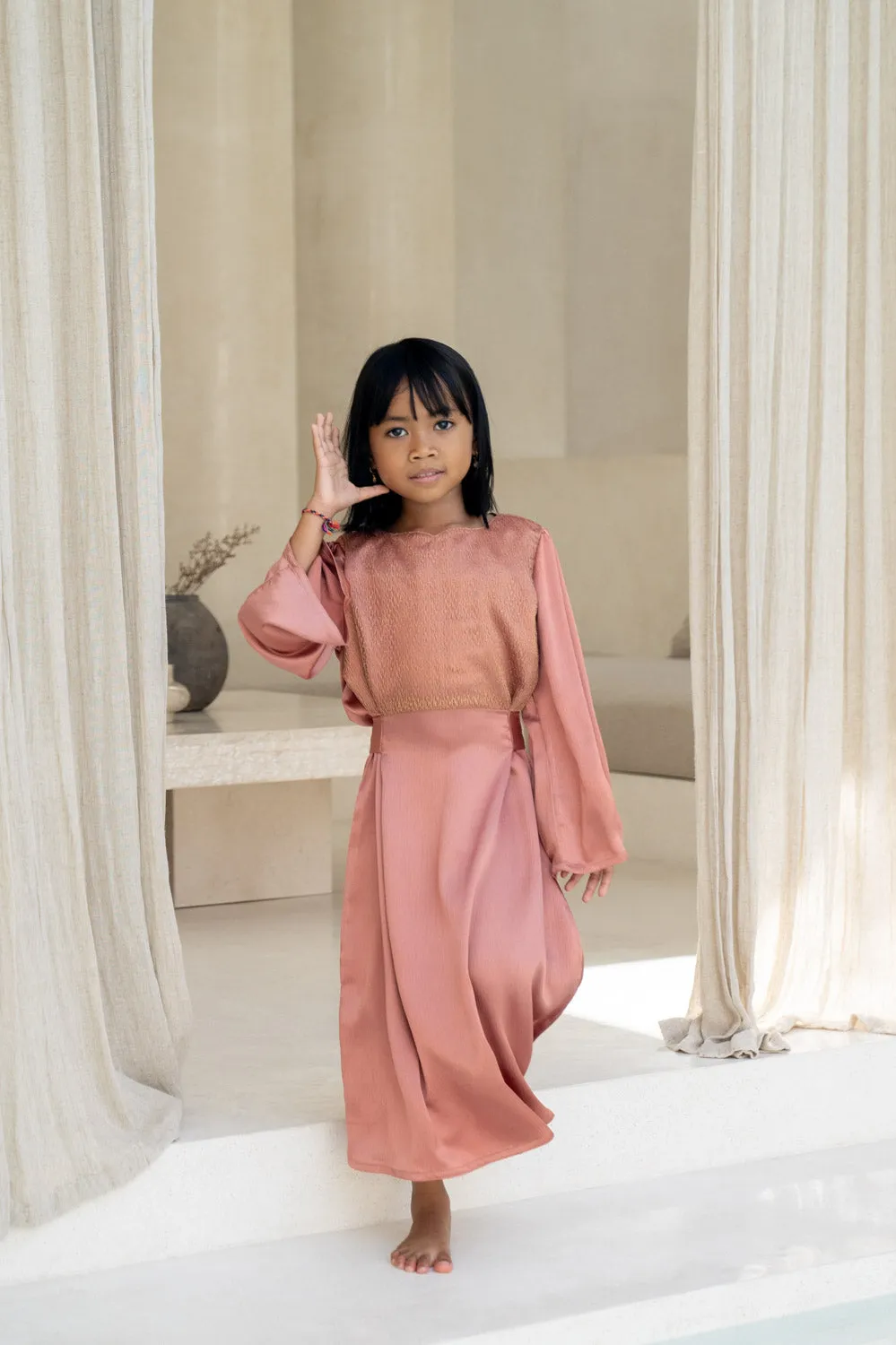 Coral Princess Kids Abaya