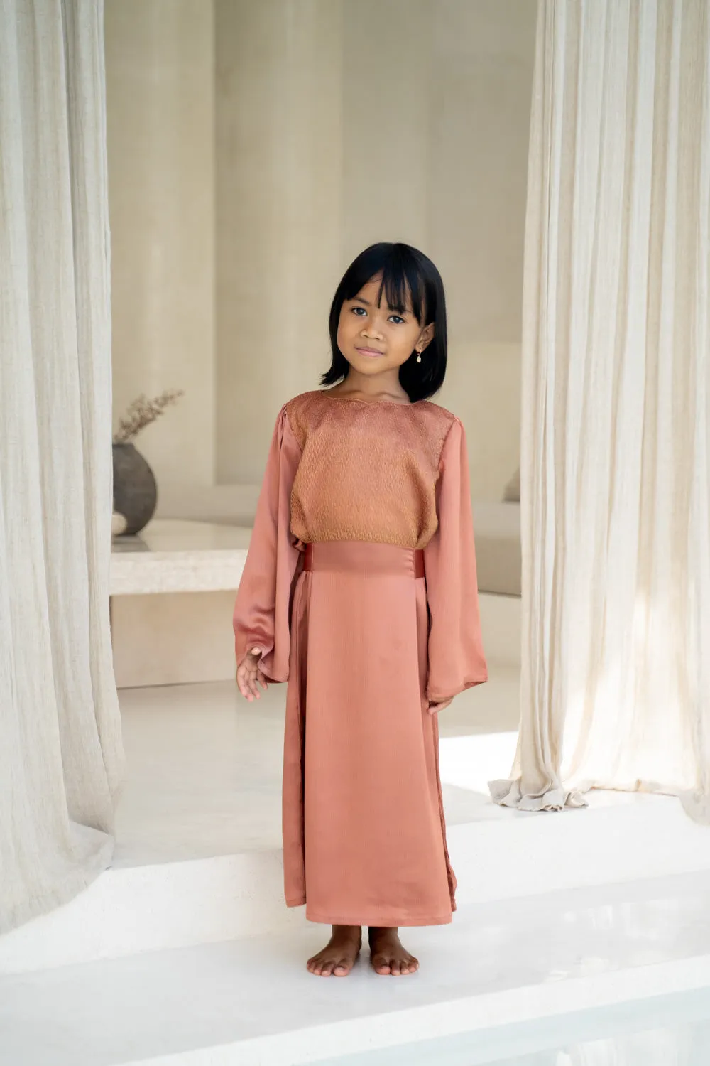 Coral Princess Kids Abaya