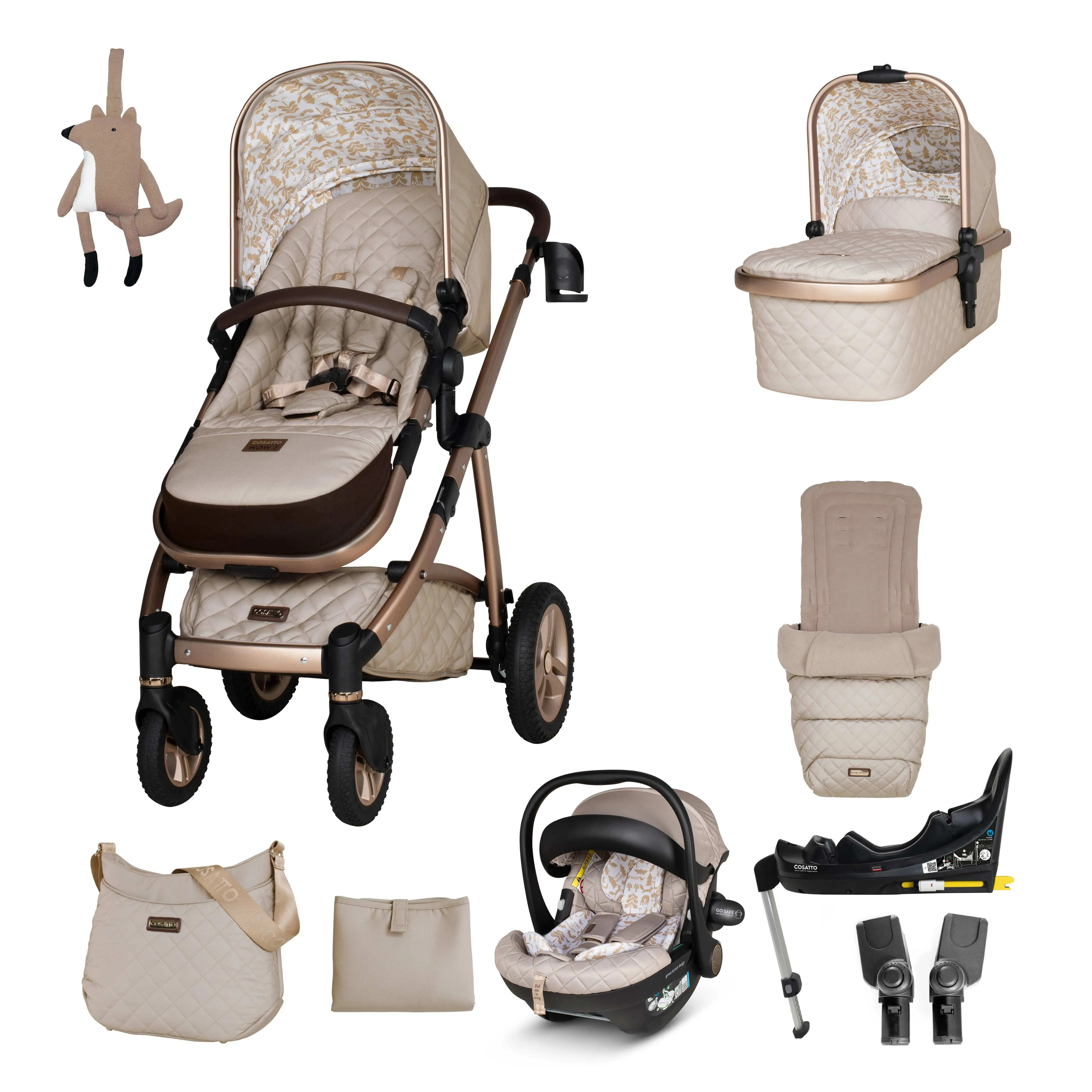 Cosatto Wow 2 Acorn Everything Travel System Whisper