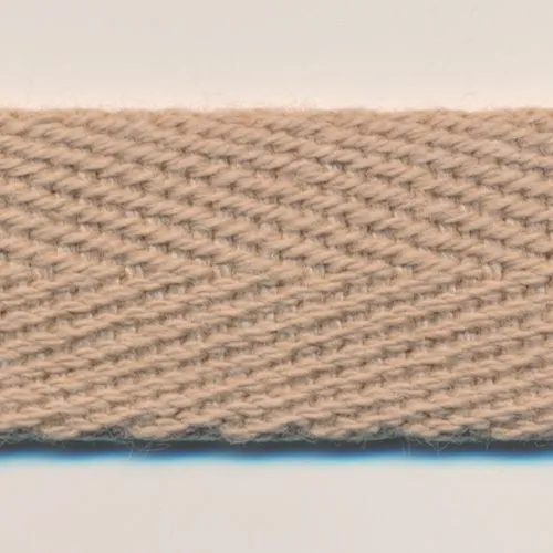 Cotton Herringbone Ribbon #162 Cream Khaki