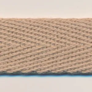 Cotton Herringbone Ribbon #162 Cream Khaki