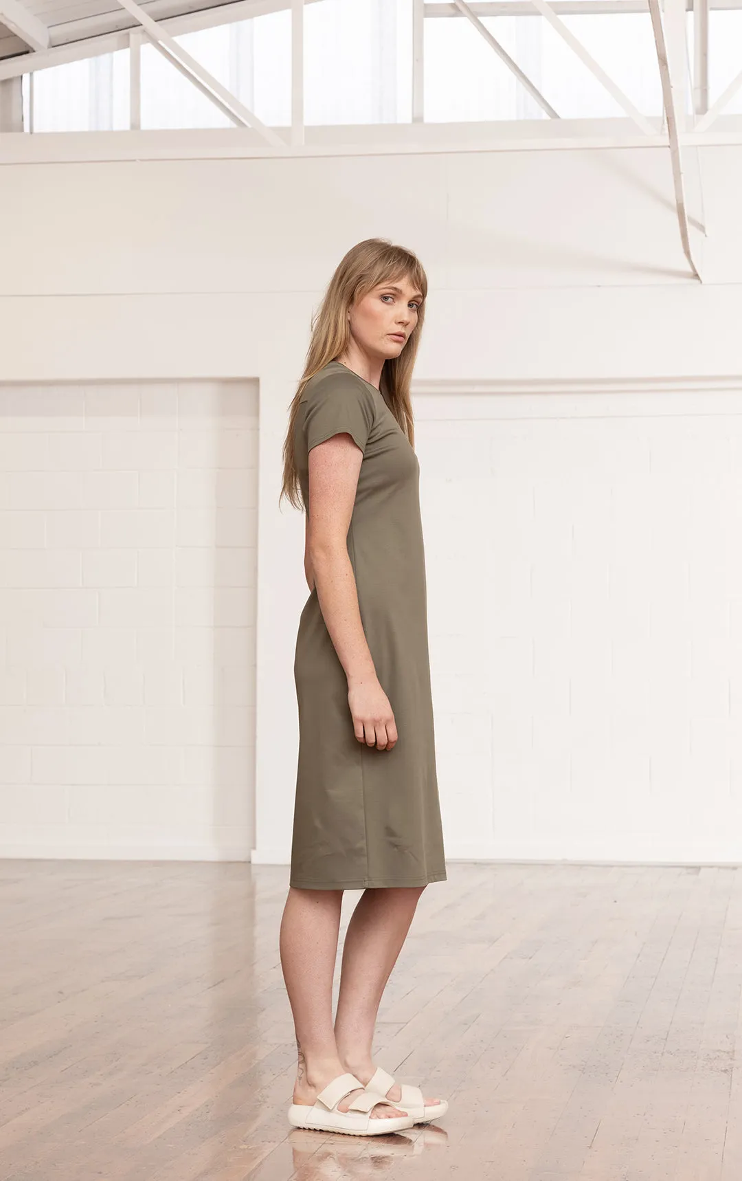 COTTON LUXE JERSEY DRESS - CLEARANCE