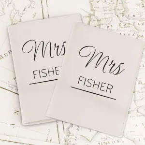 Couples Cream Passport Holders