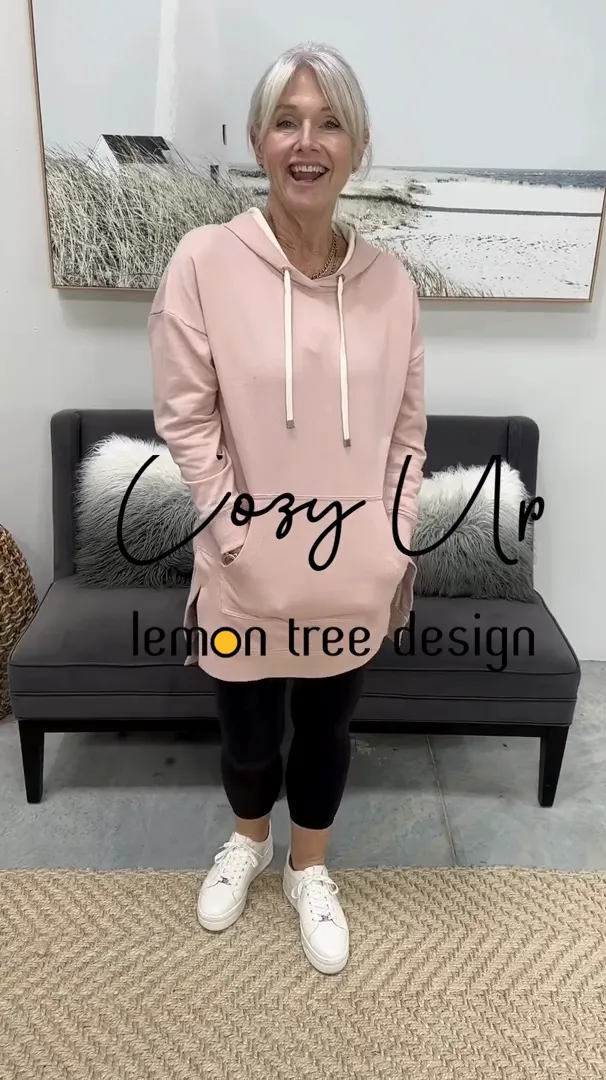 Cozy Up Long Hoodie - Pink