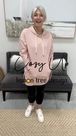 Cozy Up Long Hoodie - Pink