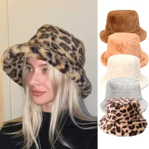 Cozy Winter Fluffy Bucket Hats