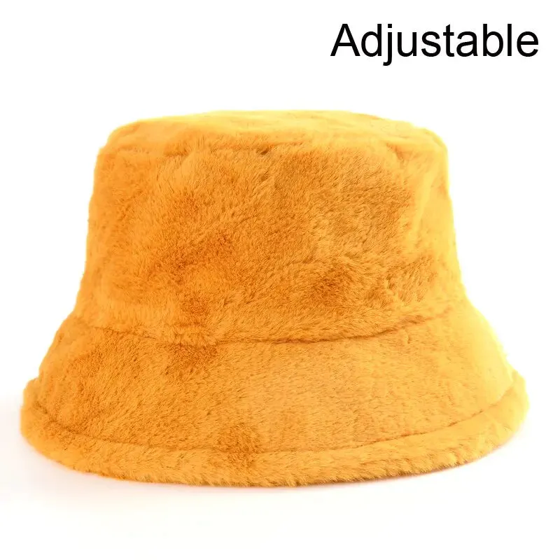 Cozy Winter Fluffy Bucket Hats