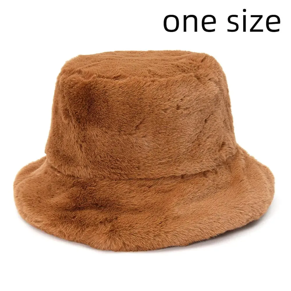 Cozy Winter Fluffy Bucket Hats