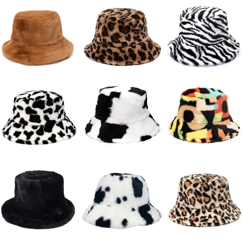 Cozy Winter Fluffy Bucket Hats