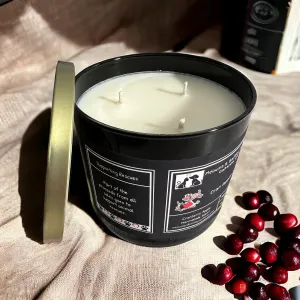 Cran Apple Zoomies Candle, U.S. Handmade Scented Soy Candle, Clean Burn, Cranberry Apple Marmalade Scent, Gift for Friend Mom Dad Co-Worker