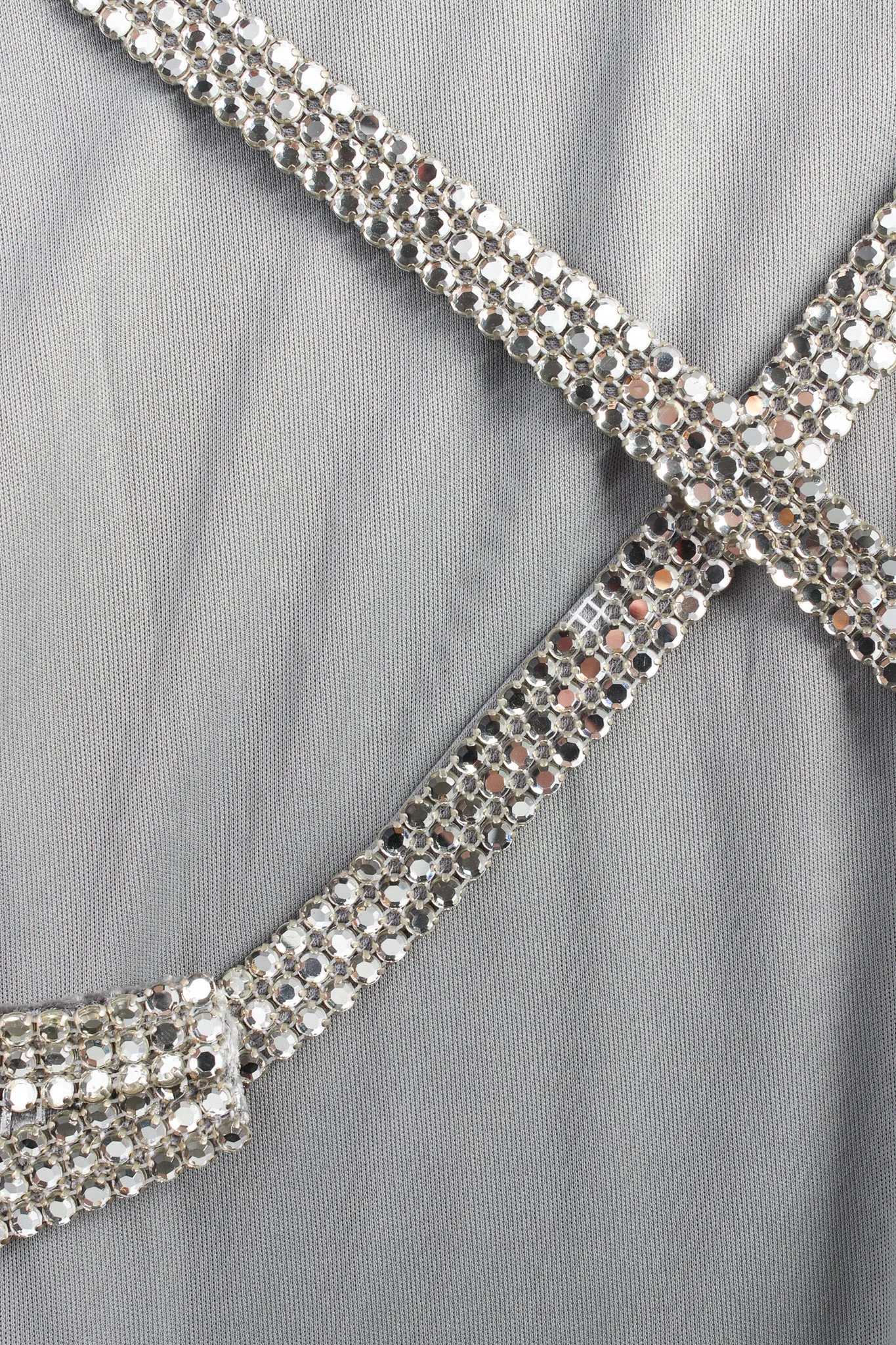 Crushed Velvet Rhinestone Metallic Dress