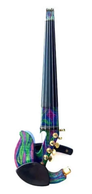 Custom - Jordan 5-String Electric Violin w/ StringAmp & Saphire/Emerald Body