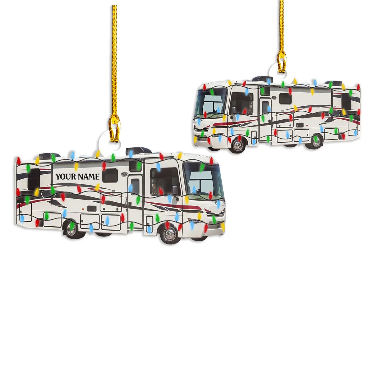 Custom Shaped Ornament - Motorhome - Nt168 - Loop - Ct245