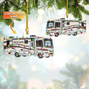 Custom Shaped Ornament - Motorhome - Nt168 - Loop - Ct245