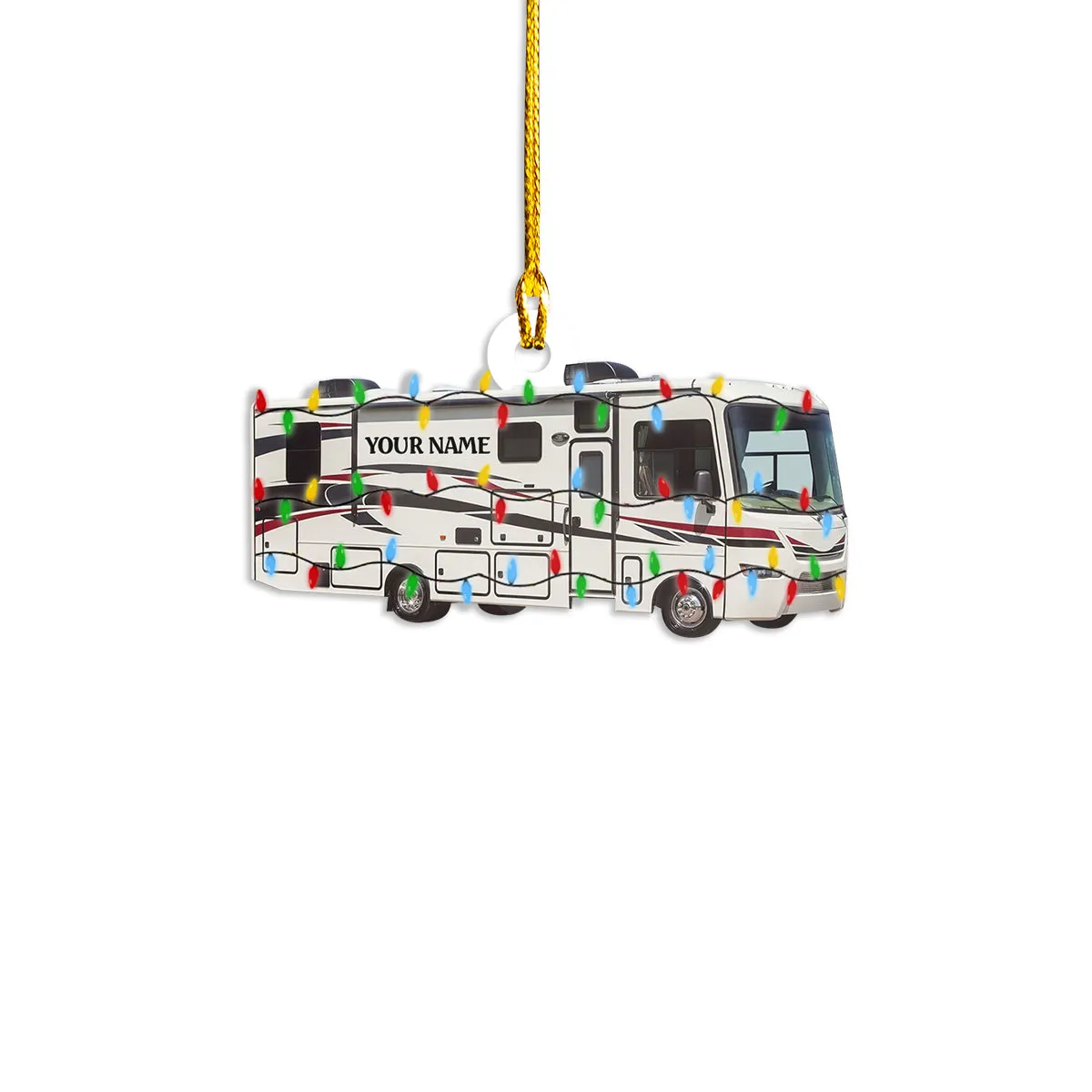Custom Shaped Ornament - Motorhome - Nt168 - Loop - Ct245