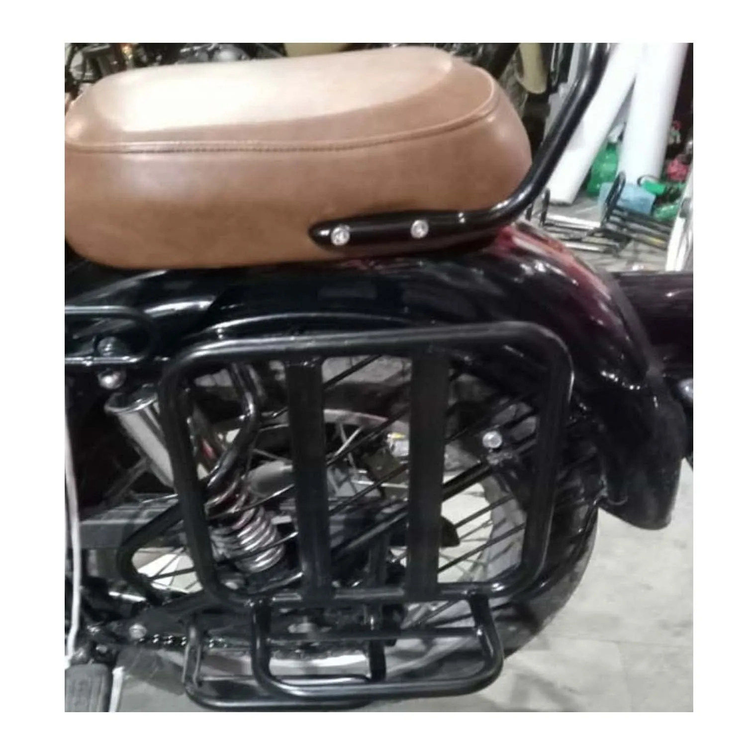 Customize Side Saddle Stay Black For - RE Reborn Classic 350cc
