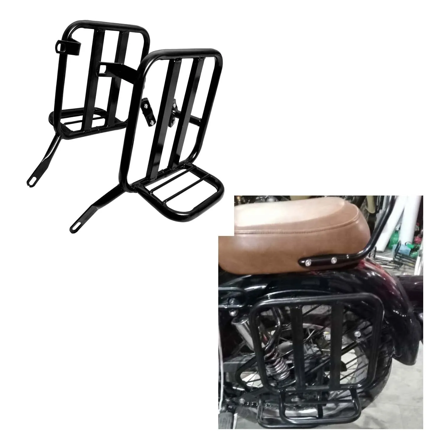 Customize Side Saddle Stay Black For - RE Reborn Classic 350cc