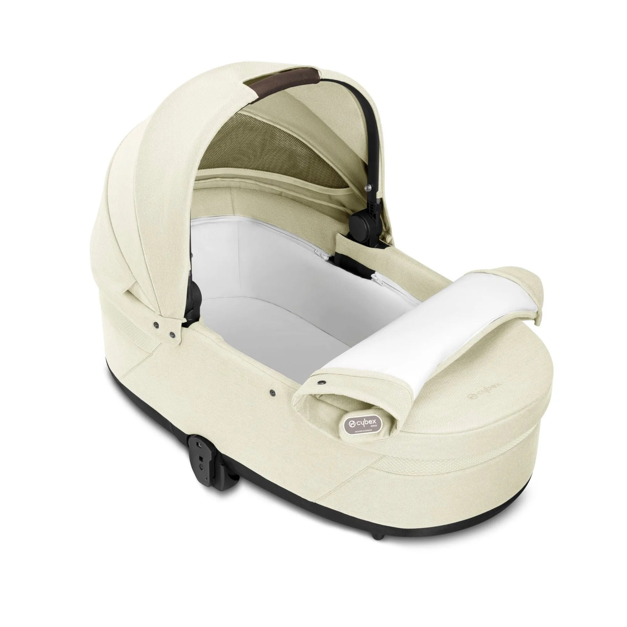 Cybex Balios S Lux Bundle with Aton B2 Car Seat & Base - Seashell Beige/Taupe Frame