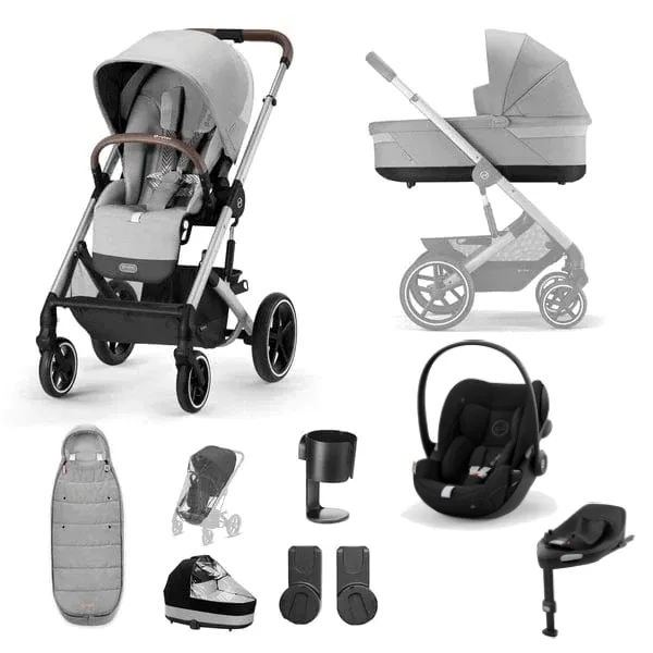 Cybex Balios S Lux Luxury Cloud G Bundle - Silver / Lava Grey