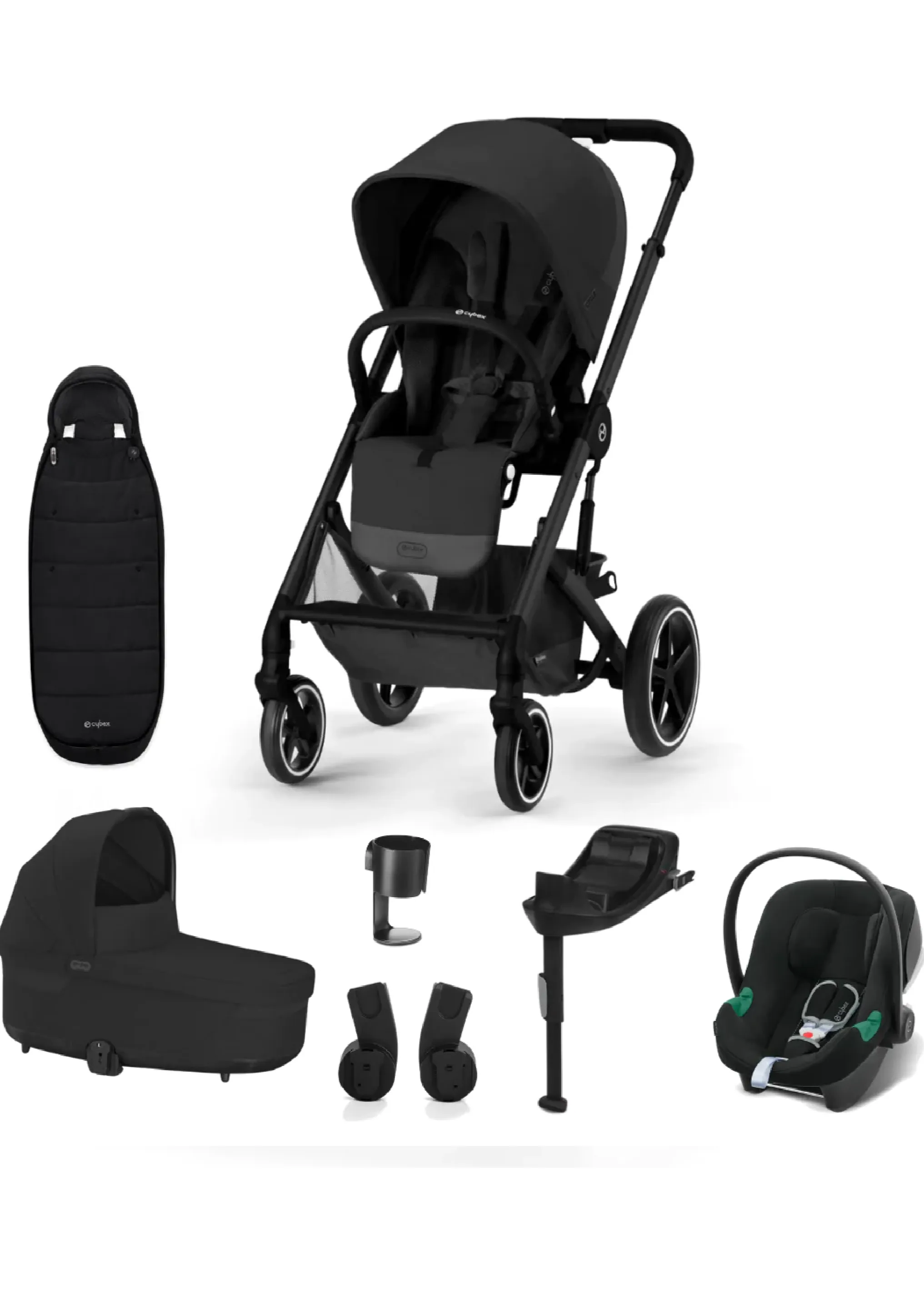 Cybex Balios S Lux Moon Black Travel System