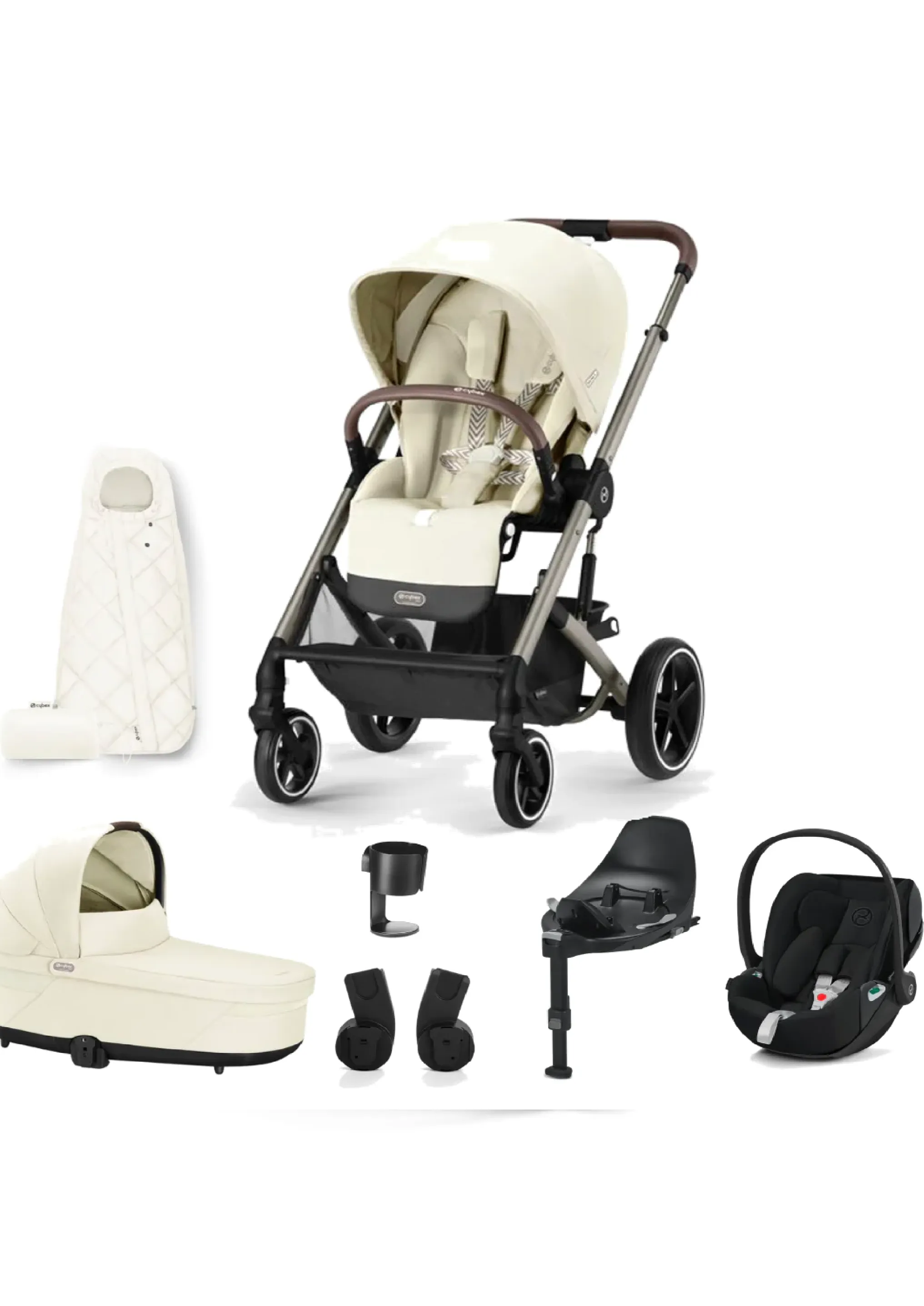 Cybex Balios S Lux Seashell Beige Travel System