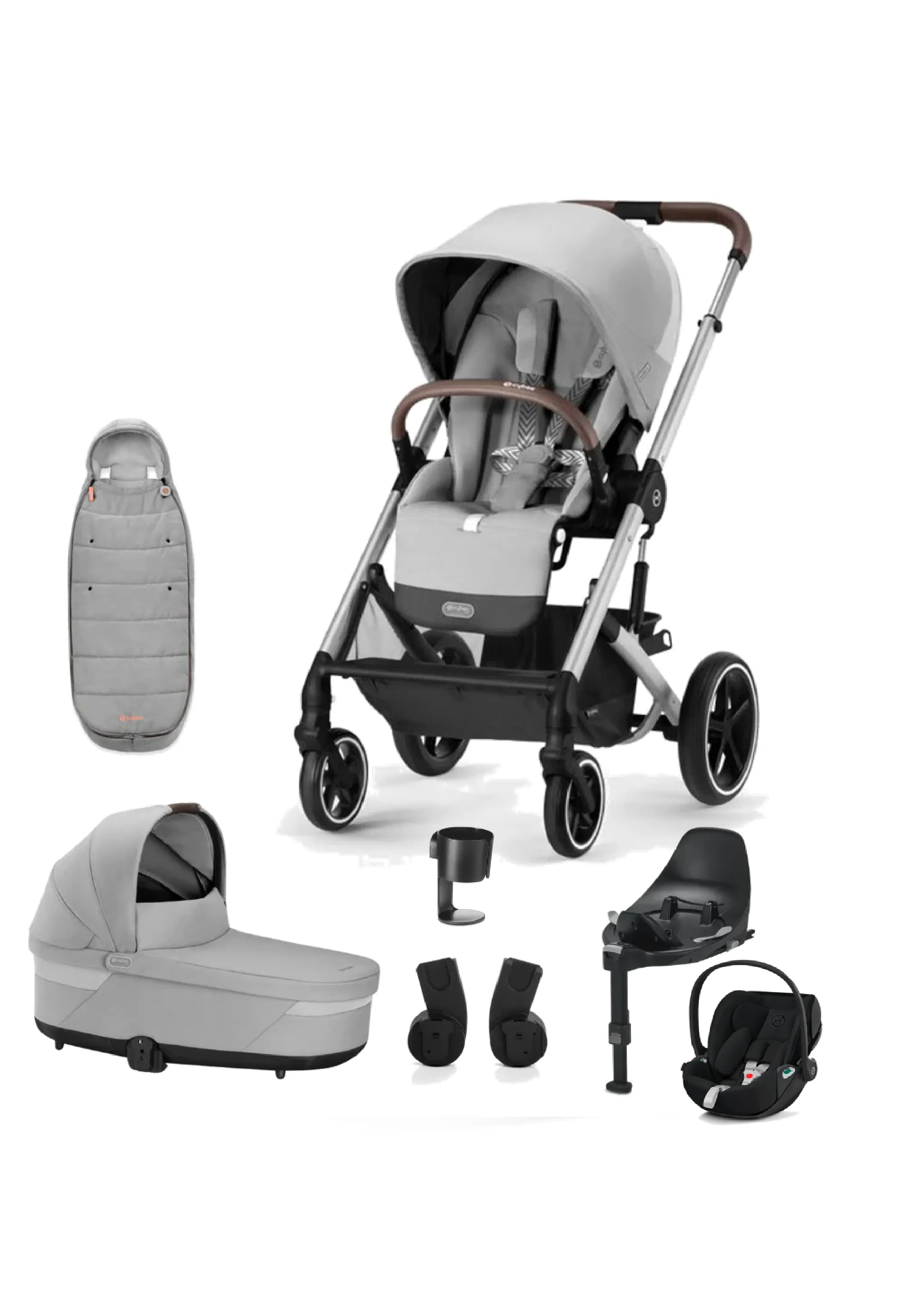 Cybex Balios S Lux Stone Grey Travel System