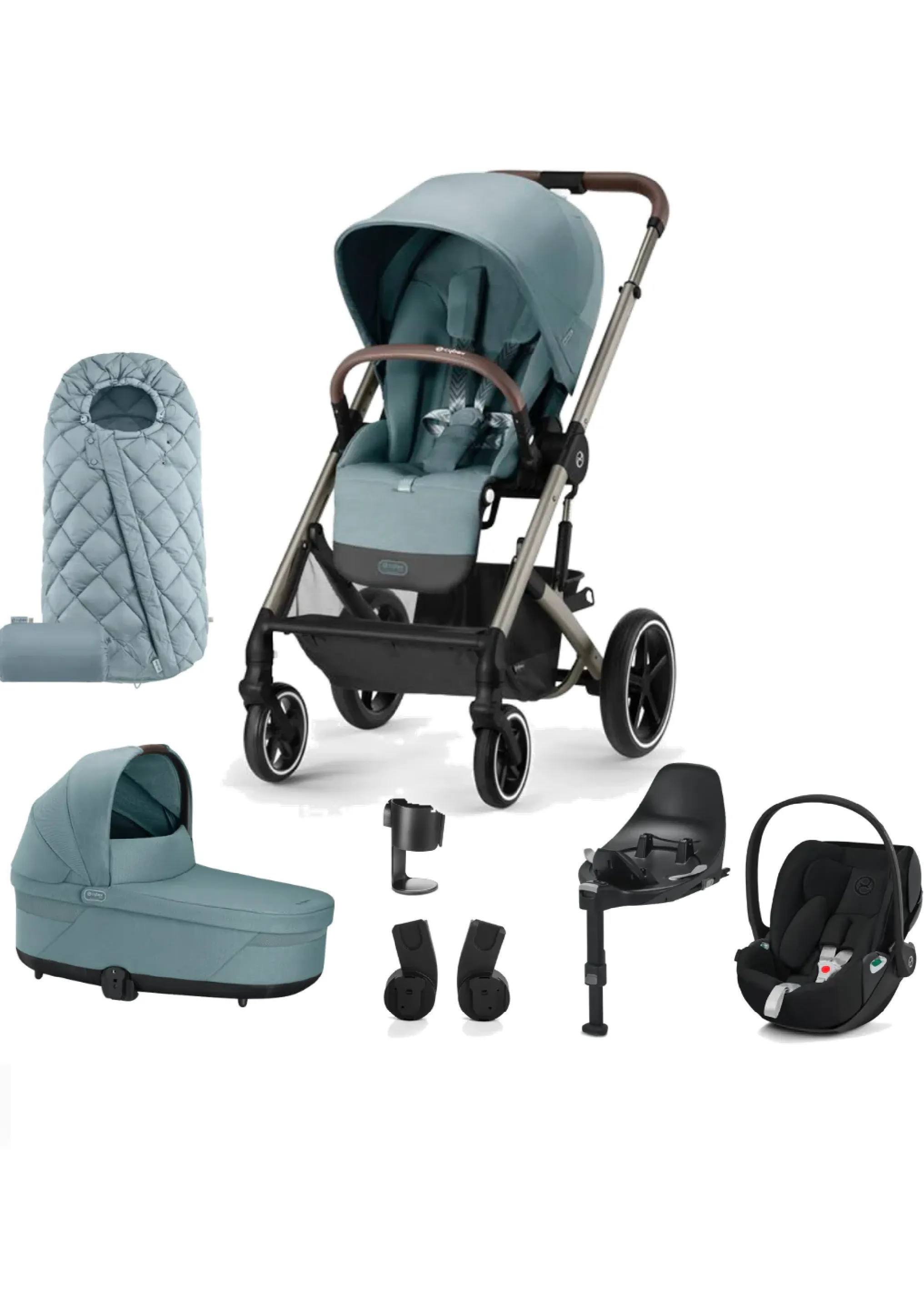 Cybex Balios S Lux Stormy Blue Travel System