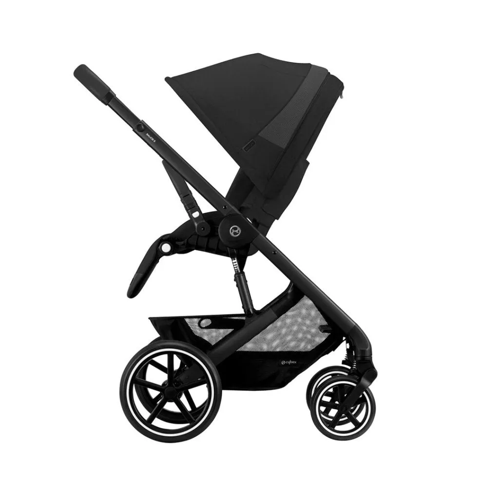 CYBEX BALIOS S Travel System Comfort Bundle with ATON B2 and Snogga - Moon Black