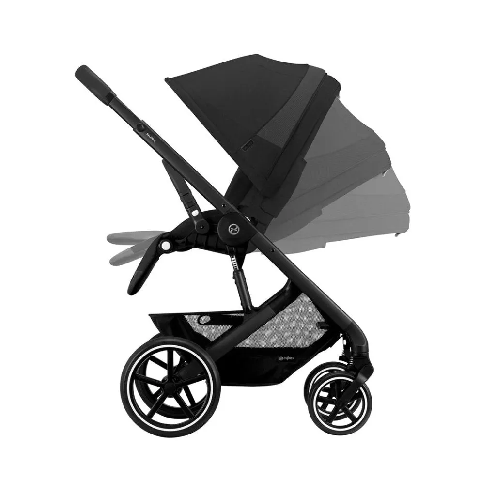 CYBEX BALIOS S Travel System Comfort Bundle with ATON B2 and Snogga - Moon Black