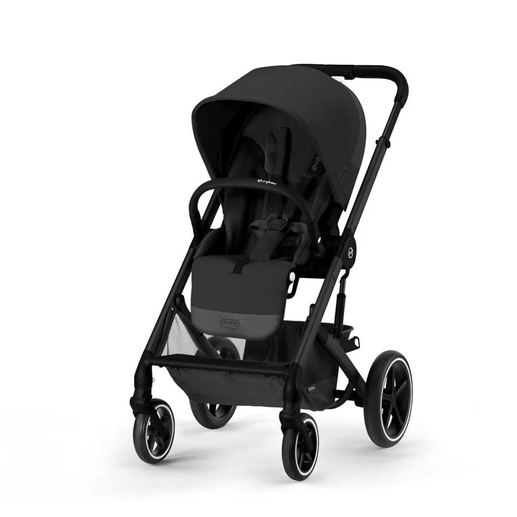 CYBEX BALIOS S Travel System Comfort Bundle with ATON B2 and Snogga - Moon Black