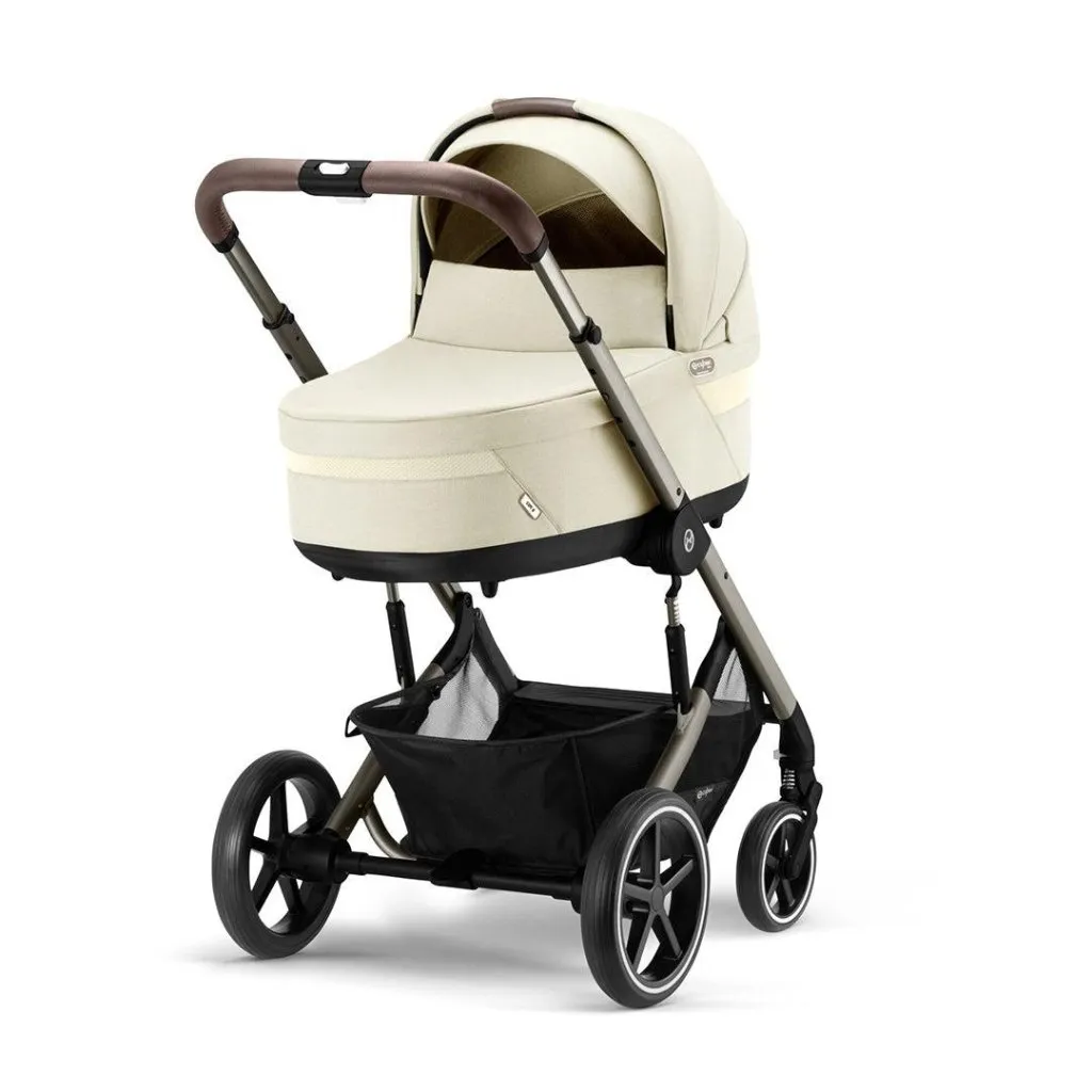 CYBEX BALIOS S Travel System Comfort Bundle with ATON B2 and Snogga - Seashell Beige
