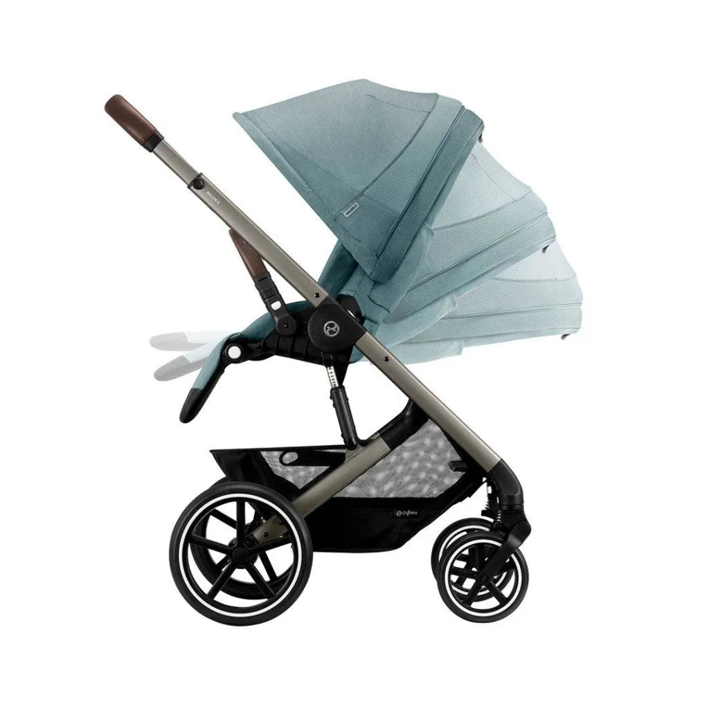 CYBEX BALIOS S Travel System Comfort Bundle with ATON B2 and Snogga - Sky Blue