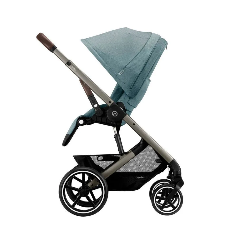 CYBEX BALIOS S Travel System Comfort Bundle with ATON B2 and Snogga - Sky Blue