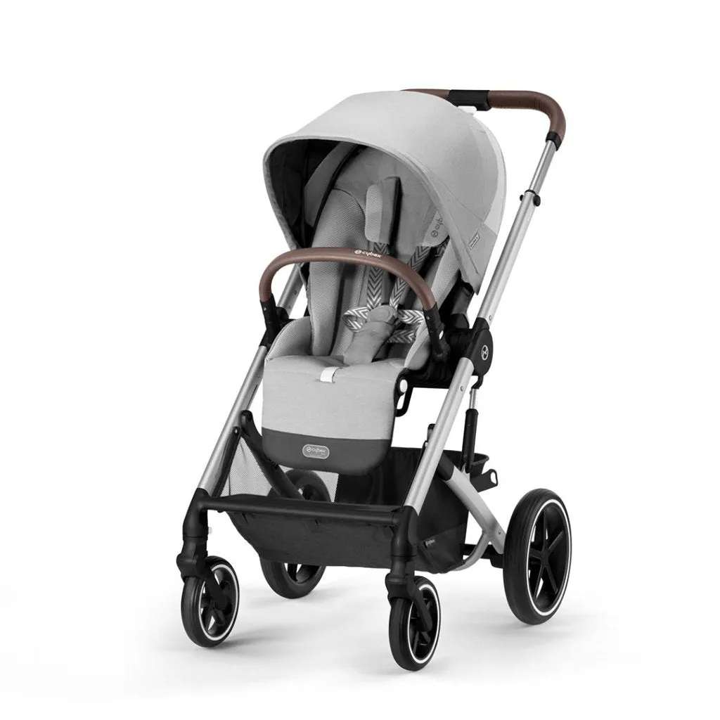 CYBEX BALIOS S Travel System Essential Bundle with Gold Footmuff - Lava Grey