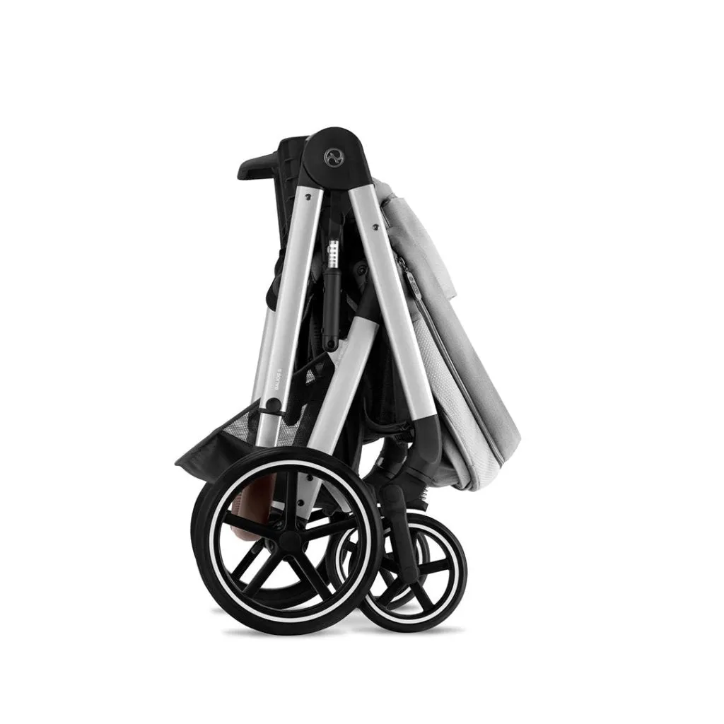 CYBEX BALIOS S Travel System Essential Bundle with Gold Footmuff - Lava Grey
