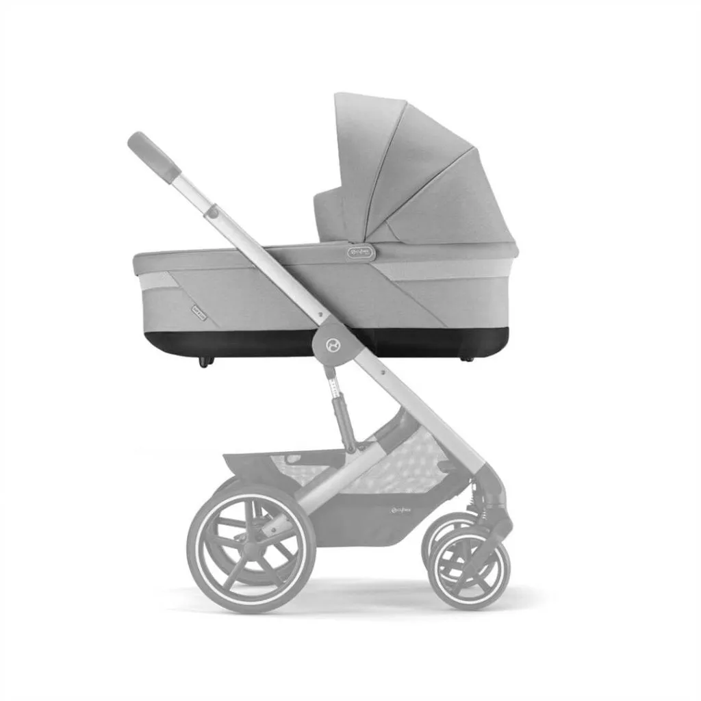 CYBEX BALIOS S Travel System Essential Bundle with Gold Footmuff - Lava Grey