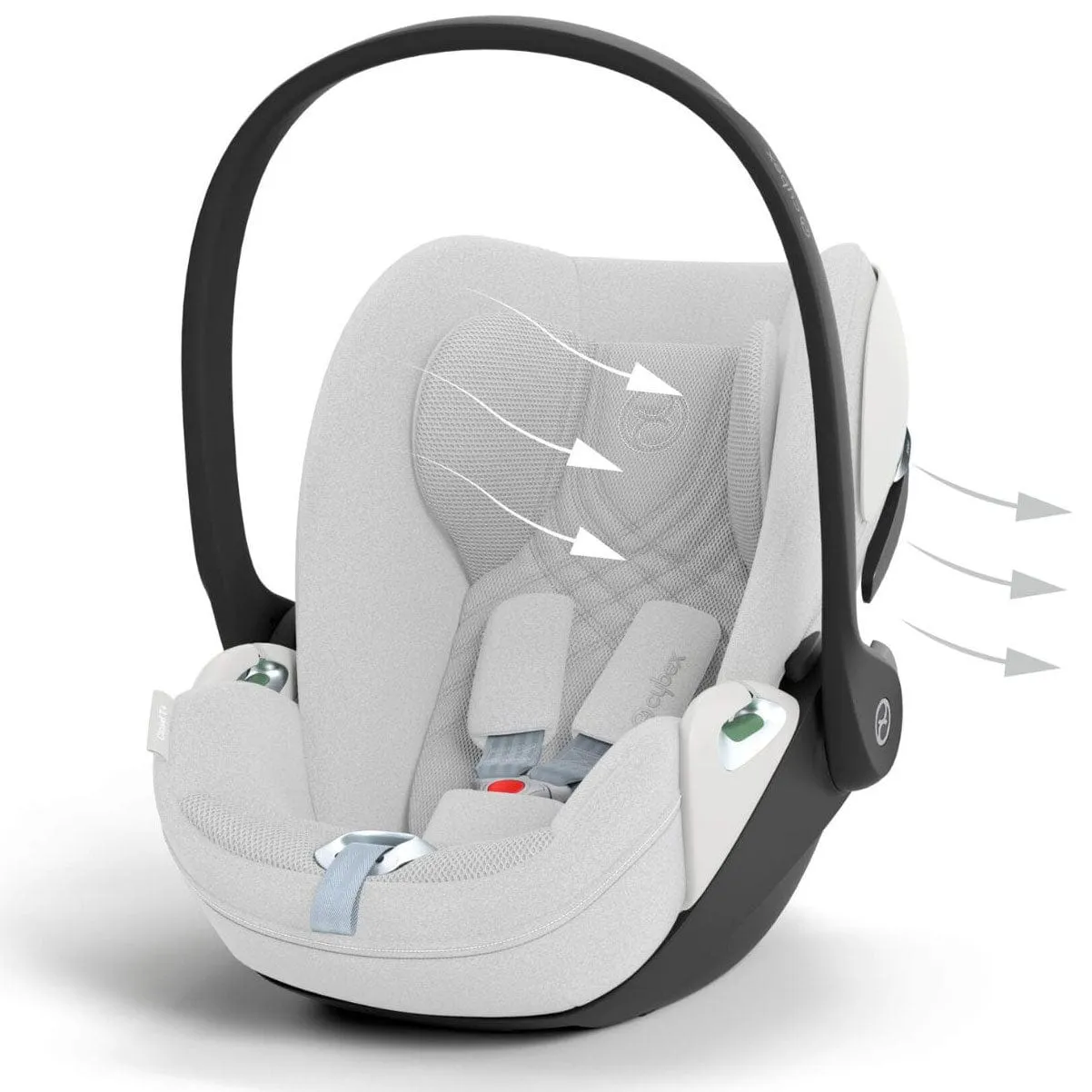 Cybex Cloud T PLUS i-Size Car Seat in Platinum White
