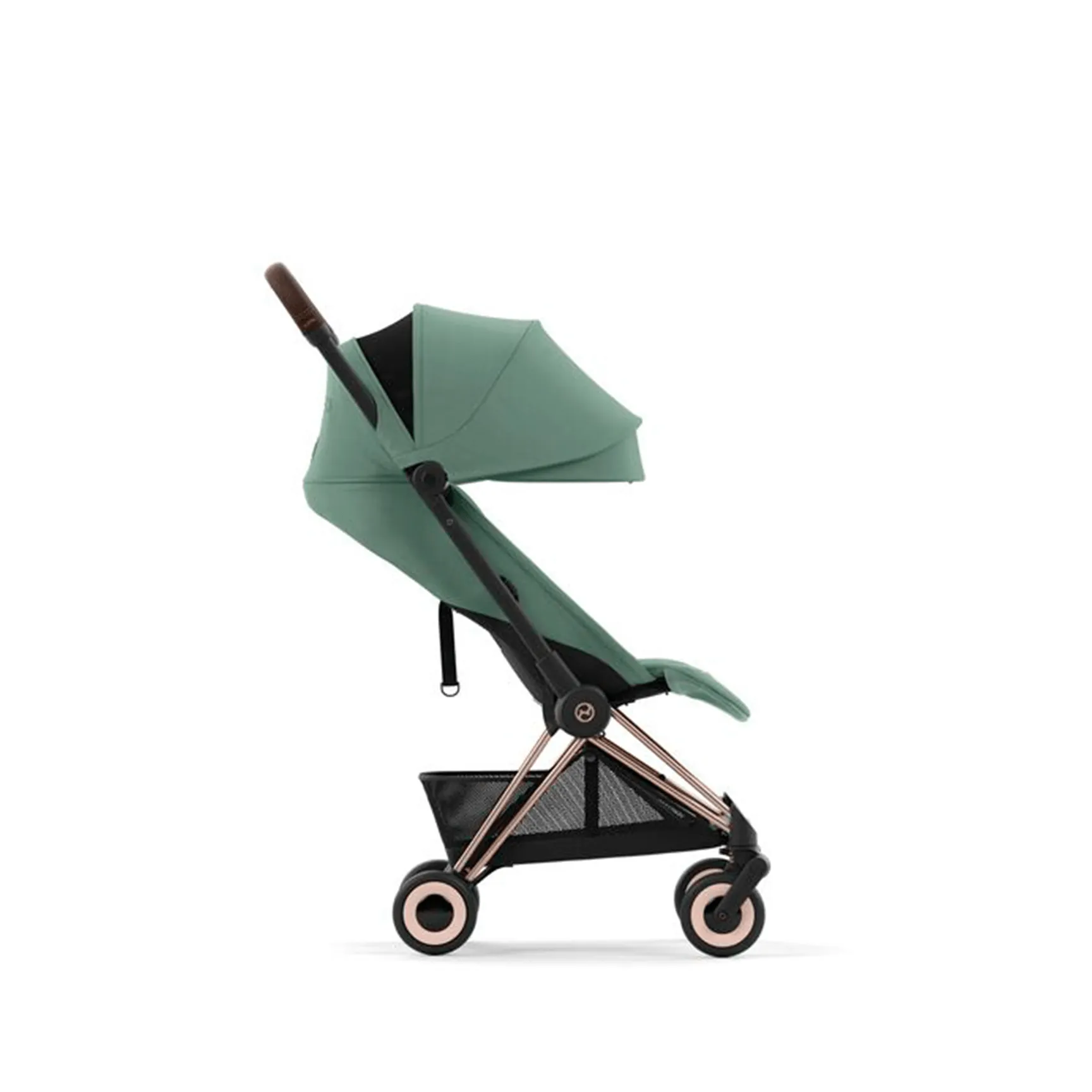 Cybex COYA in Rose Gold Leaf Green