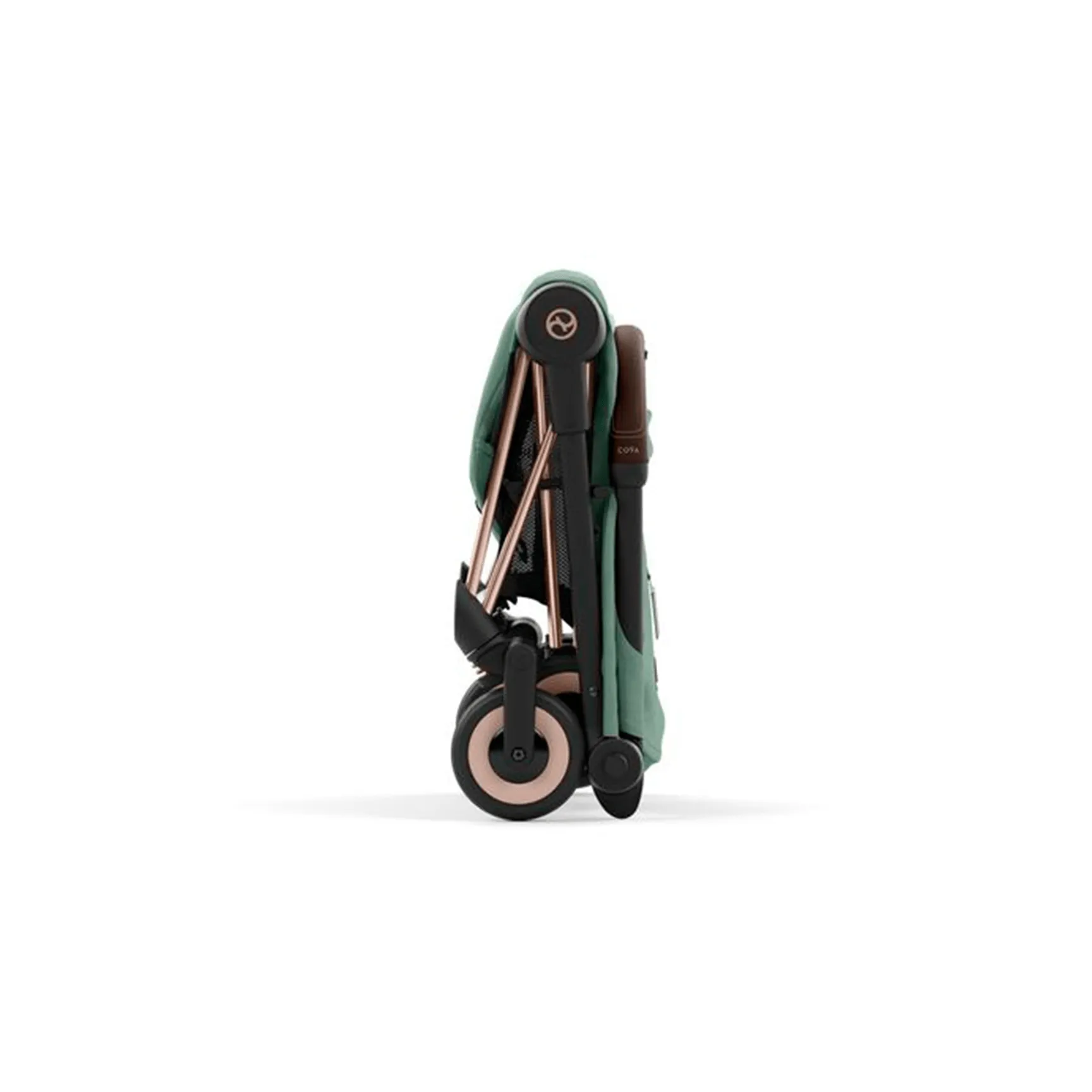 Cybex COYA in Rose Gold Leaf Green