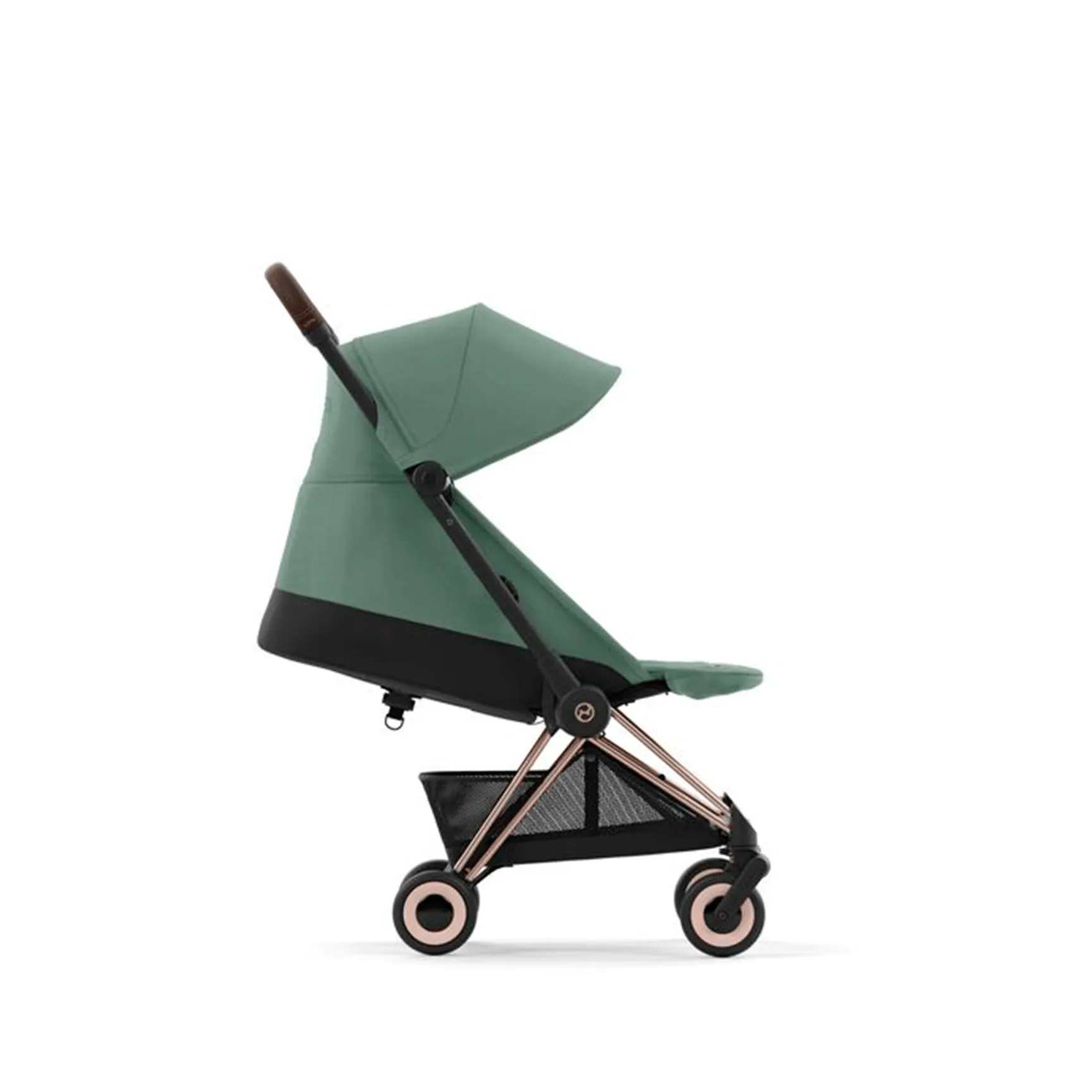 Cybex COYA in Rose Gold Leaf Green