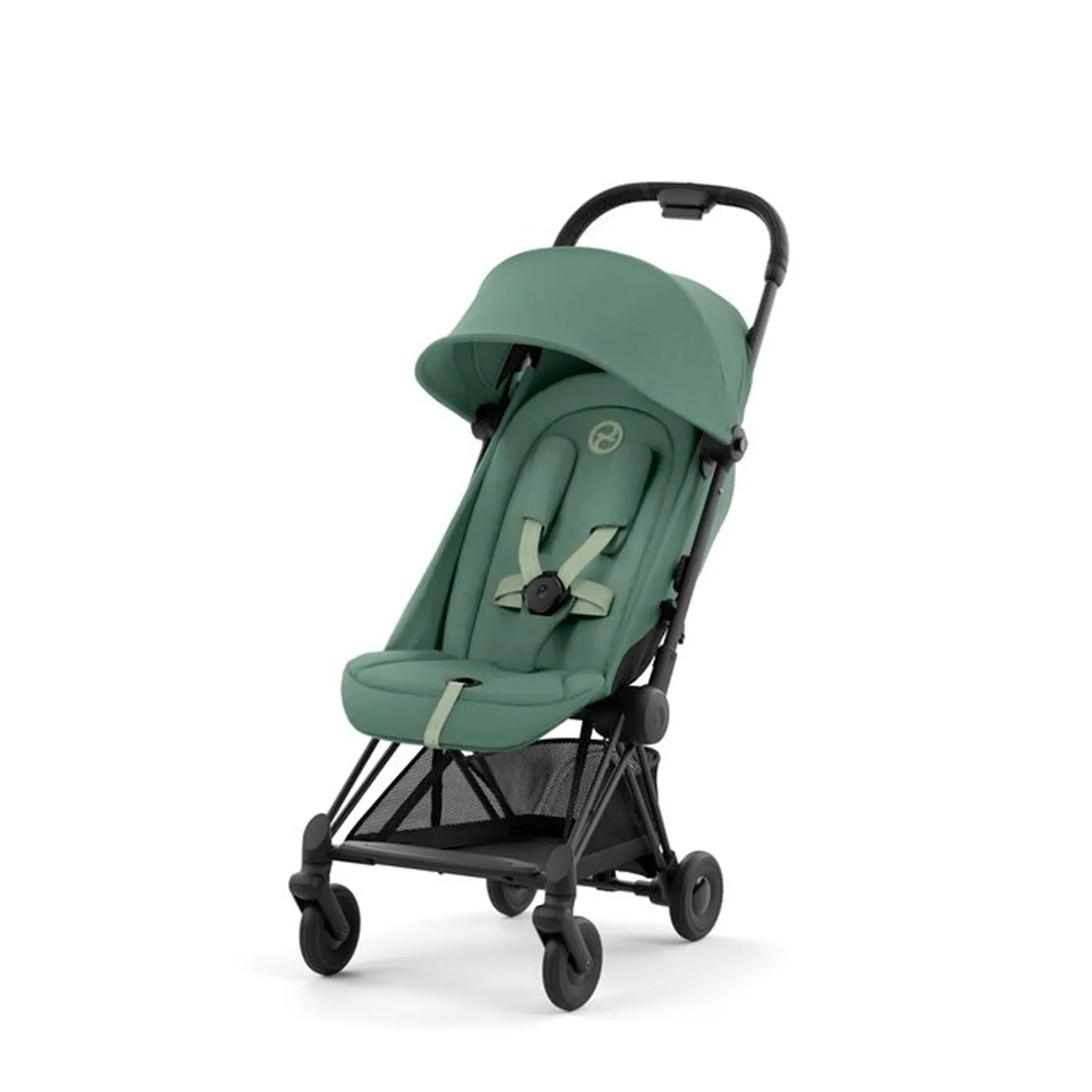 Cybex COYA - Matt Black Leaf Green