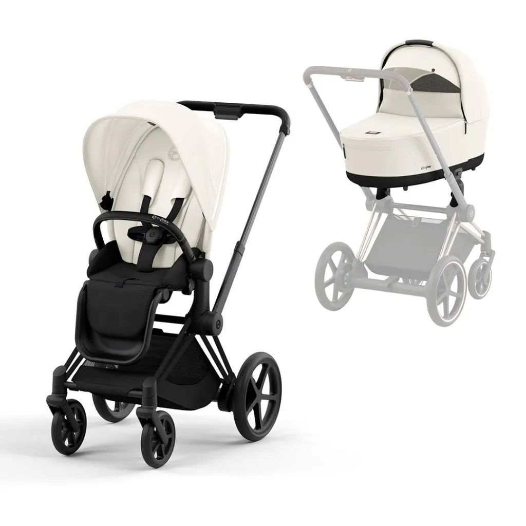 CYBEX e-Priam Pushchair - Off White