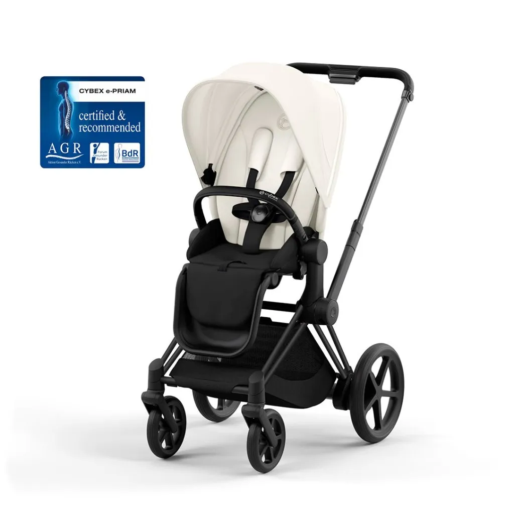 CYBEX e-Priam Pushchair - Off White