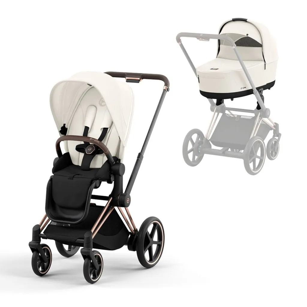 CYBEX e-Priam Pushchair - Off White