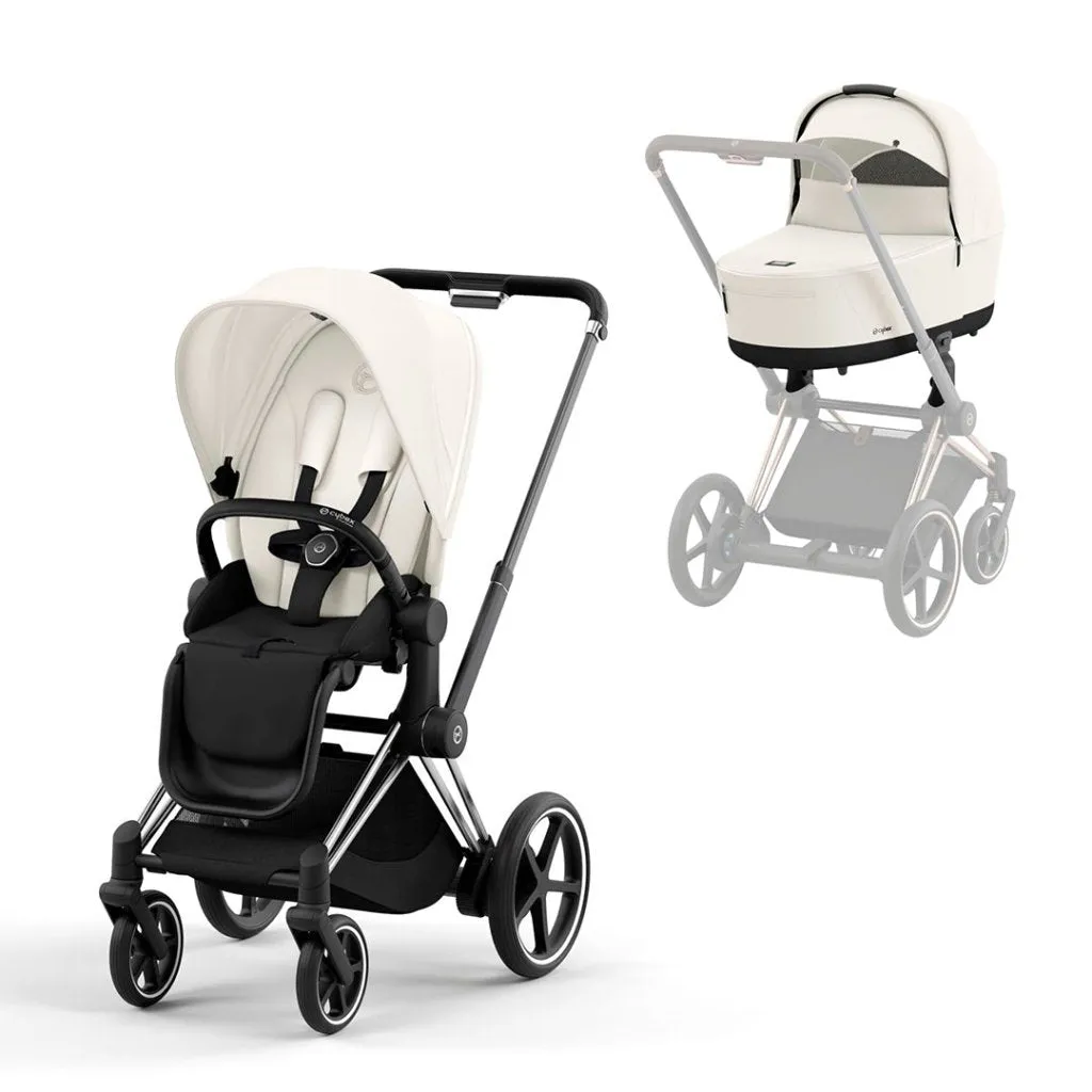 CYBEX e-Priam Pushchair - Off White
