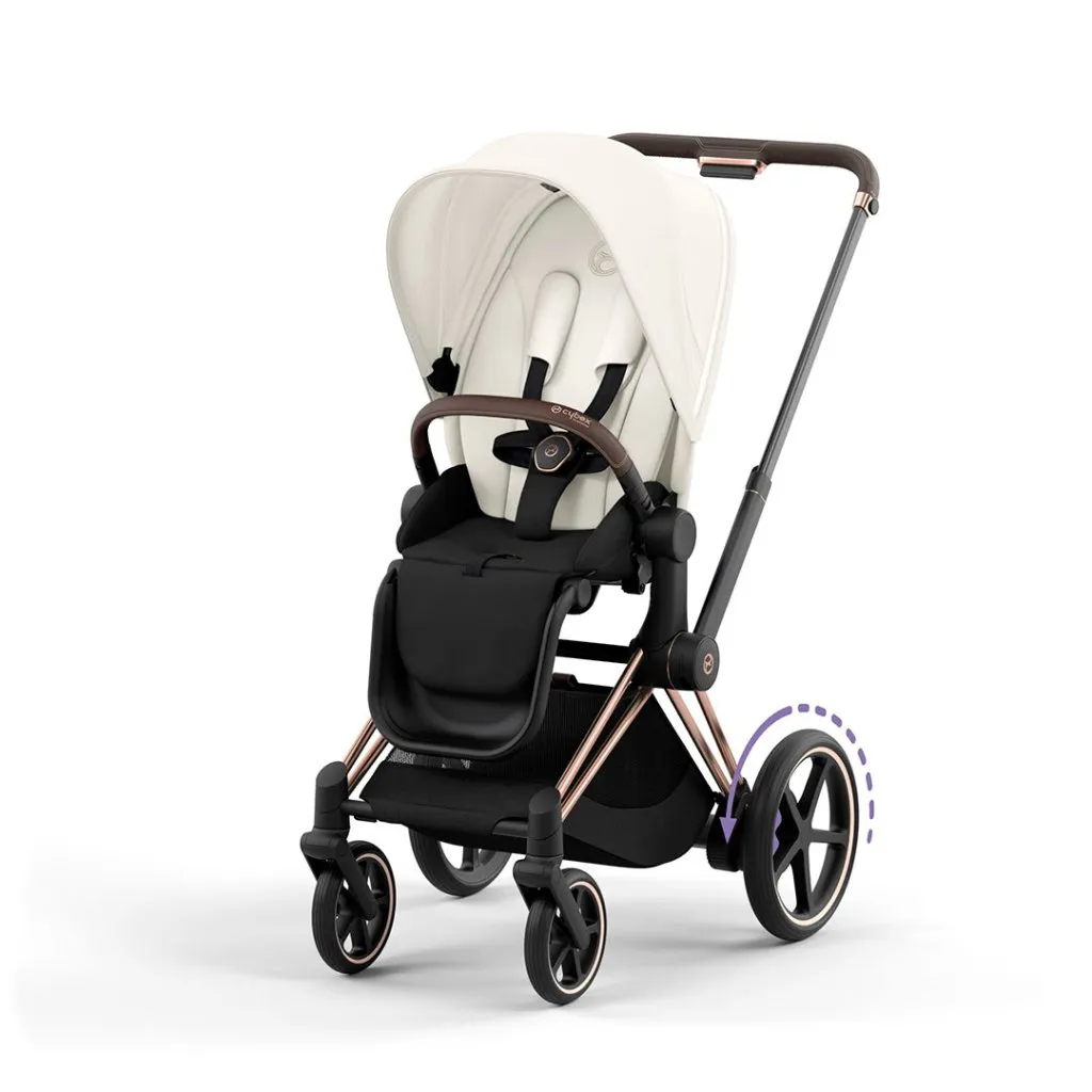 CYBEX e-Priam Pushchair - Off White