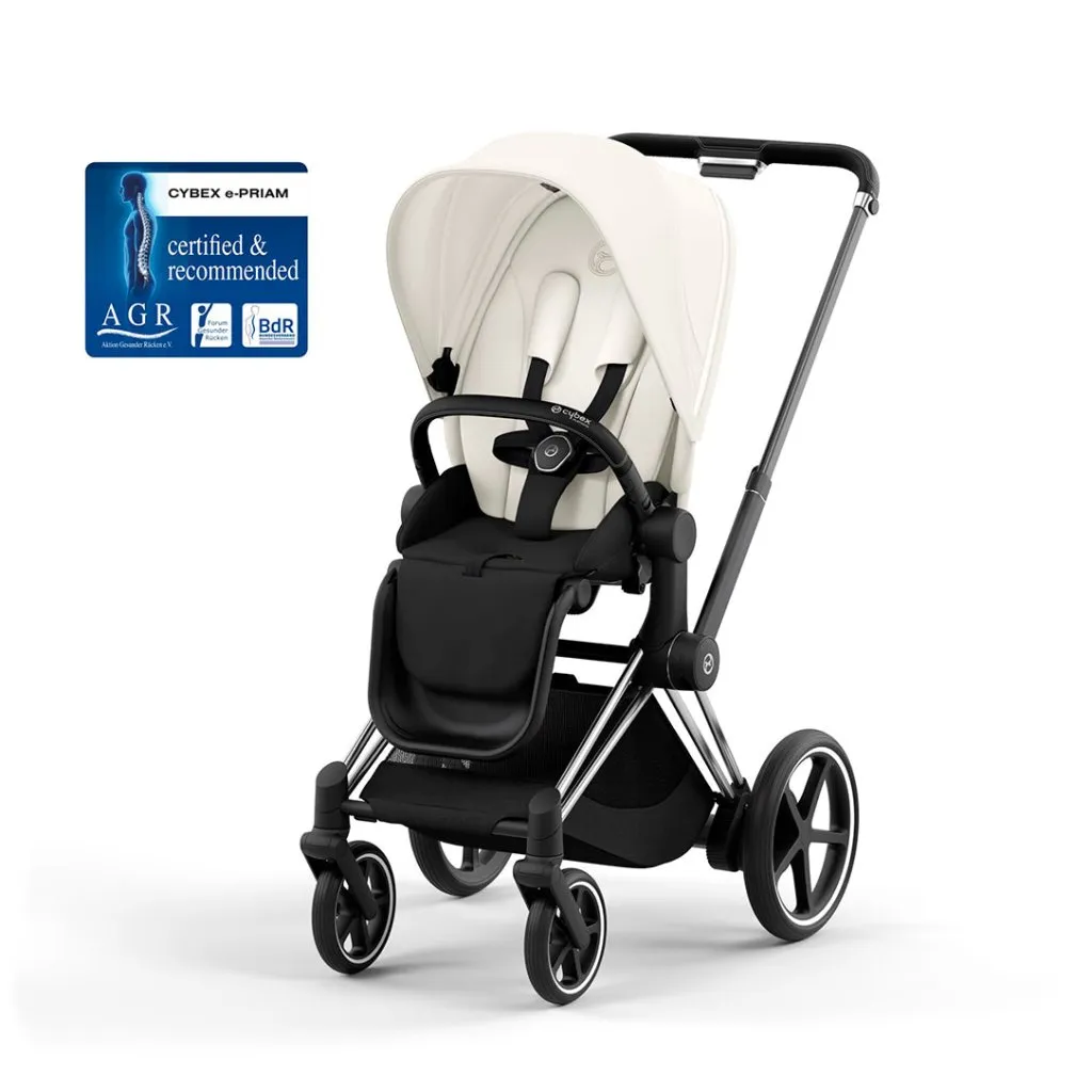 CYBEX e-Priam Pushchair - Off White